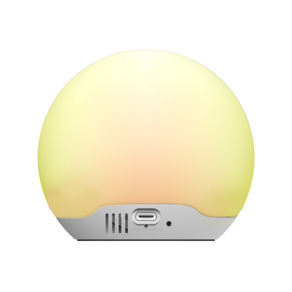 Kids Room Thermometer, Hygrometer and Cute Facial Expressions, Colorful Light Choose, 4 Level Dimmer, Indoor Temperature Monitor, LCD Screen Child Time Display Temperature and Humidity Gauge iTOMA 915