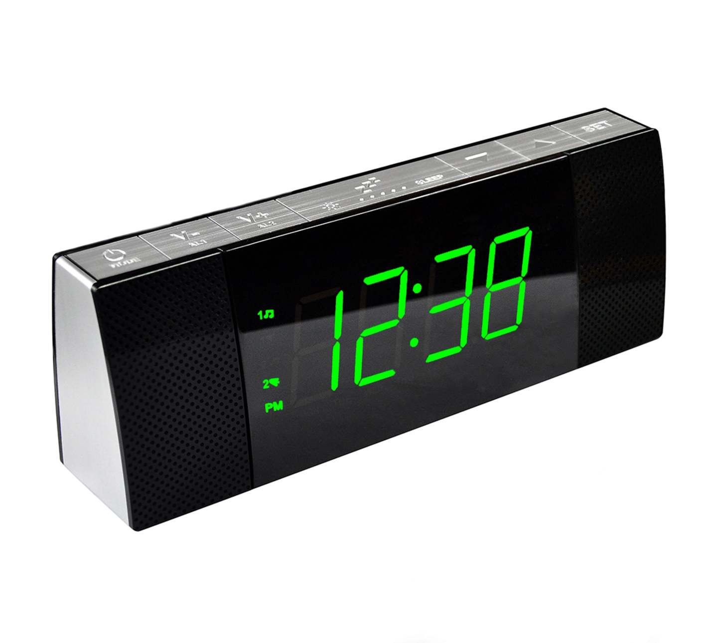 Digital iTOMA Bedside Alarm Clock Radio with Wireless Connection Speak