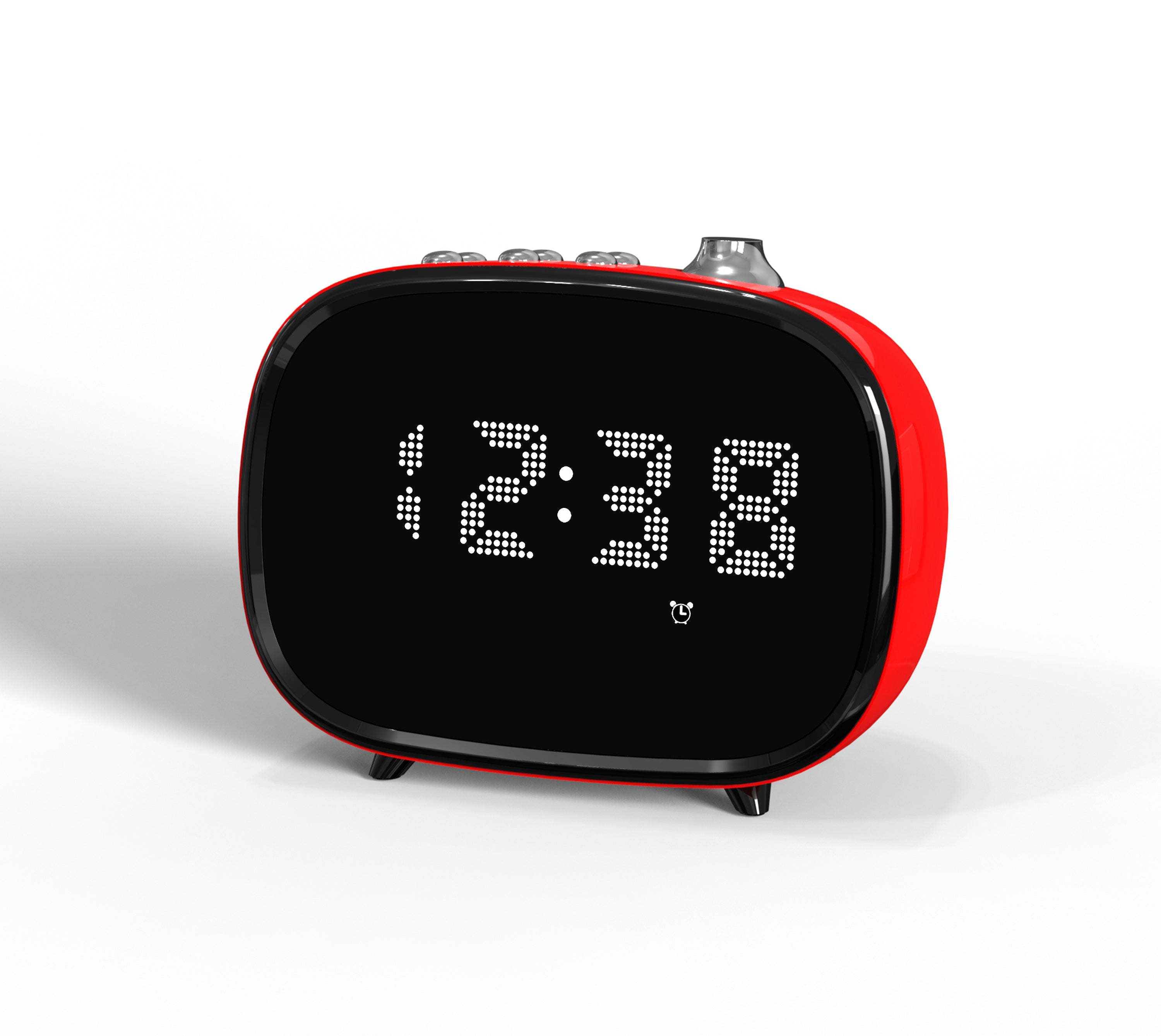 Digital Retro Alarm Clock with Bluetooth -ITOMA