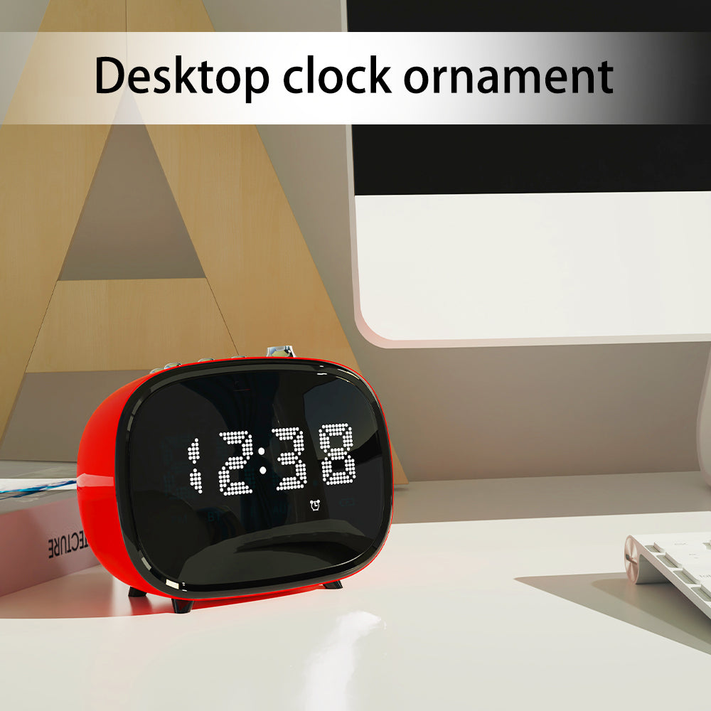 Digital Retro Alarm Clock with Bluetooth -ITOMA