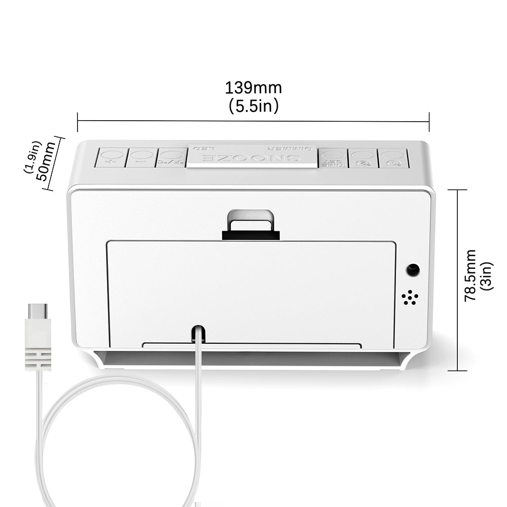 Digital iTOMA 222 Alarm Clock, Dual Alarms with Temperature Display-ITOMA