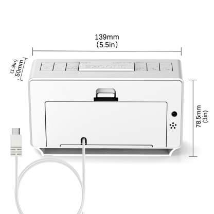 Digital iTOMA 222 Alarm Clock, Dual Alarms with Temperature Display, Snooze,12/24Hr, Night Light and Adjustable Volume, Dimmable, Battery Backup, Portable Small LED Clocks for Bedroom