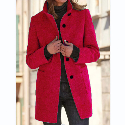 🔥Hot Sale🔥 Casual Vintage Oversized Lapel Button Long Coat