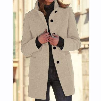 🔥Hot Sale🔥 Casual Vintage Oversized Lapel Button Long Coat