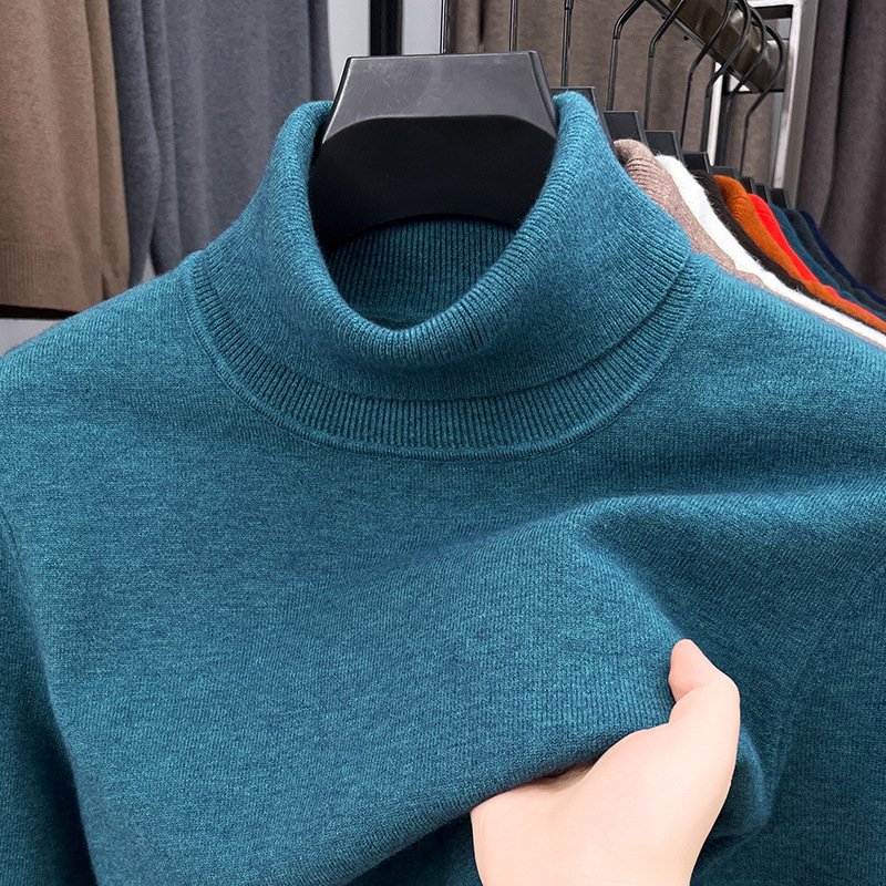 Men's Four Seasons Quality Cashmere Turtleneck Knitted Sweater