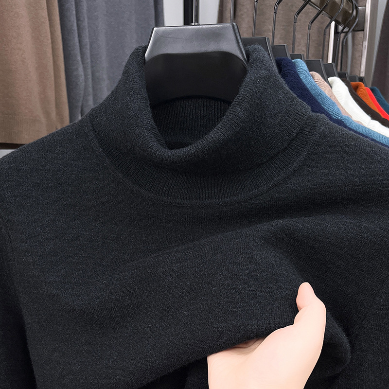 Men's Four Seasons Quality Cashmere Turtleneck Knitted Sweater