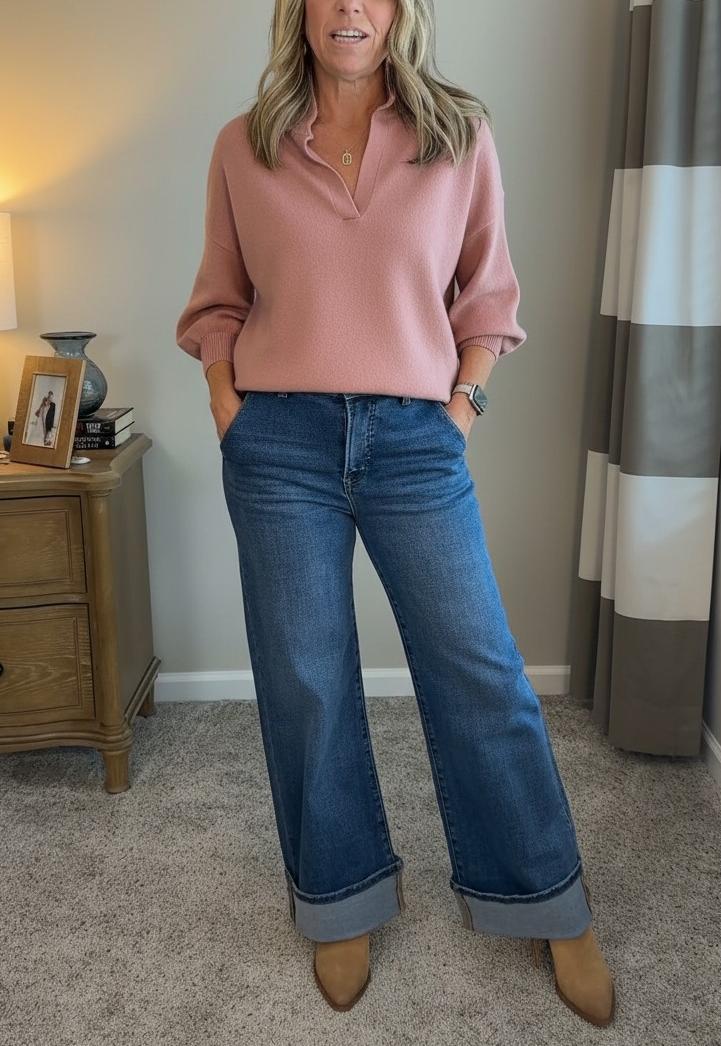 NEW🔥 Women's Cotton V-Neck Top