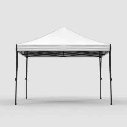 Tonnelle de jardin en acier et polyester 300x300x260 cm - blanc - pliable et résistante aux UV-Homelyio