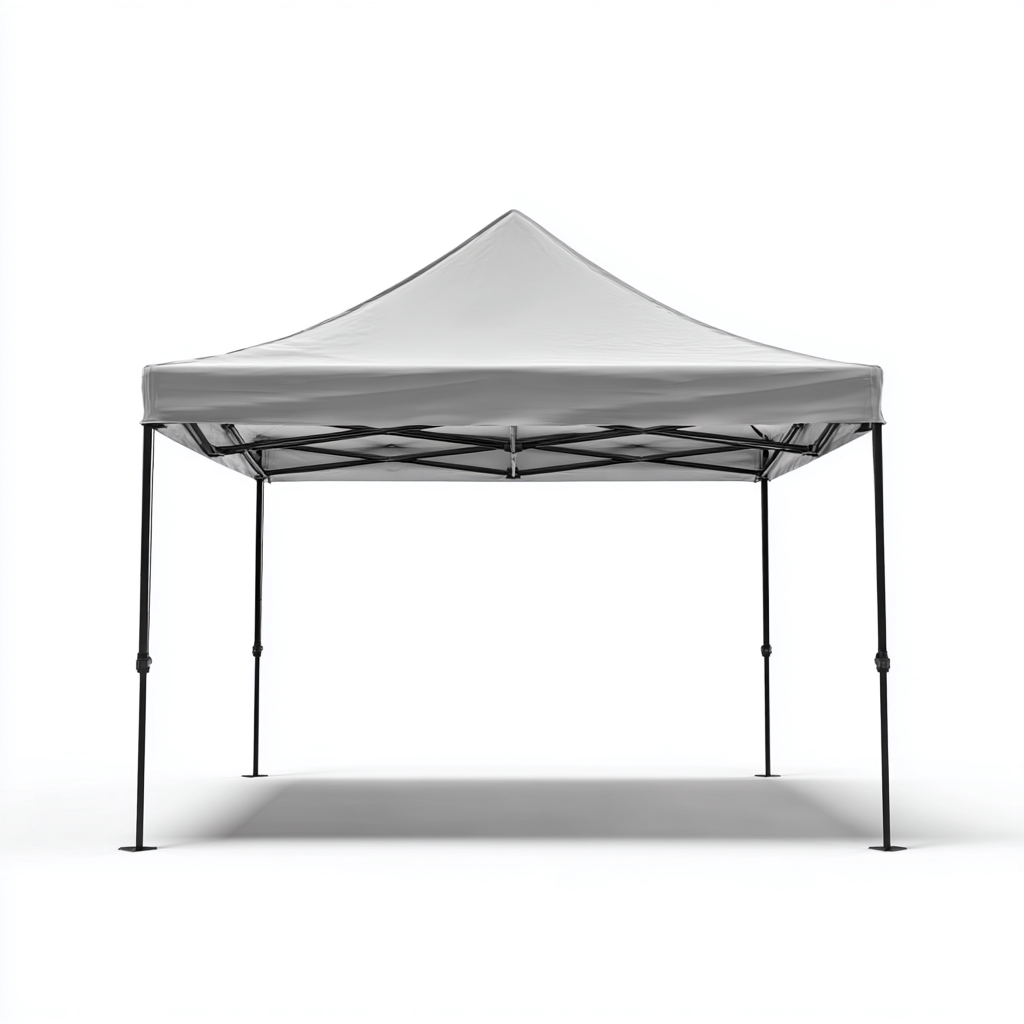 Tonnelle de jardin en acier avec toit en tissu 300x300x250 cm - gris clair - design pliable et imperméable-Homelyio