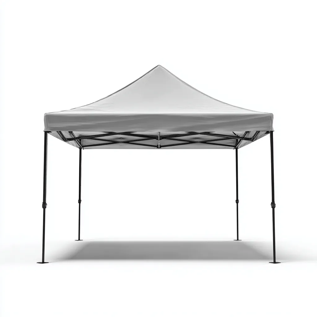 Tonnelle de jardin en acier avec toit en tissu 300x300x250 cm - gris clair - design pliable et imperméable-Homelyio