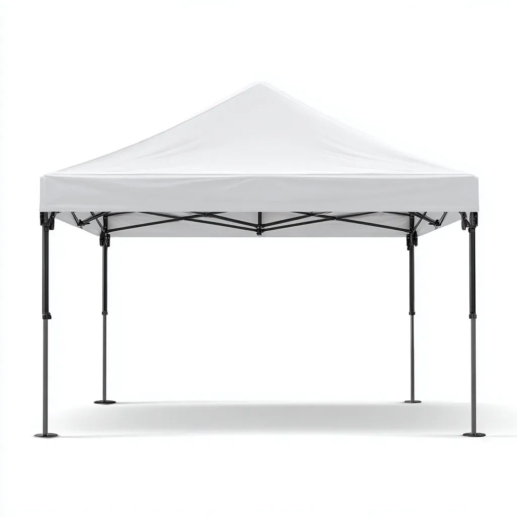 Tonnelle de jardin en acier et polyester 300x300x255 cm - blanc - pliable et imperméable-Homelyio