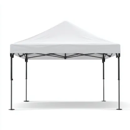 Tonnelle de jardin en acier et polyester 300x300x255 cm - blanc - pliable et imperméable-Homelyio