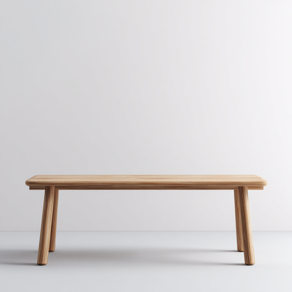 Banc de jardin en bois massif 165x35x45 cm - couleur bois naturel - design épuré pour extérieur-Homelyio