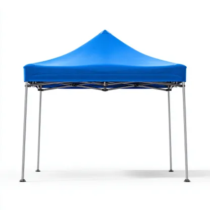 Tonnelle de jardin en aluminium 300x300x260 cm - bleu - structure pliante légère-Homelyio