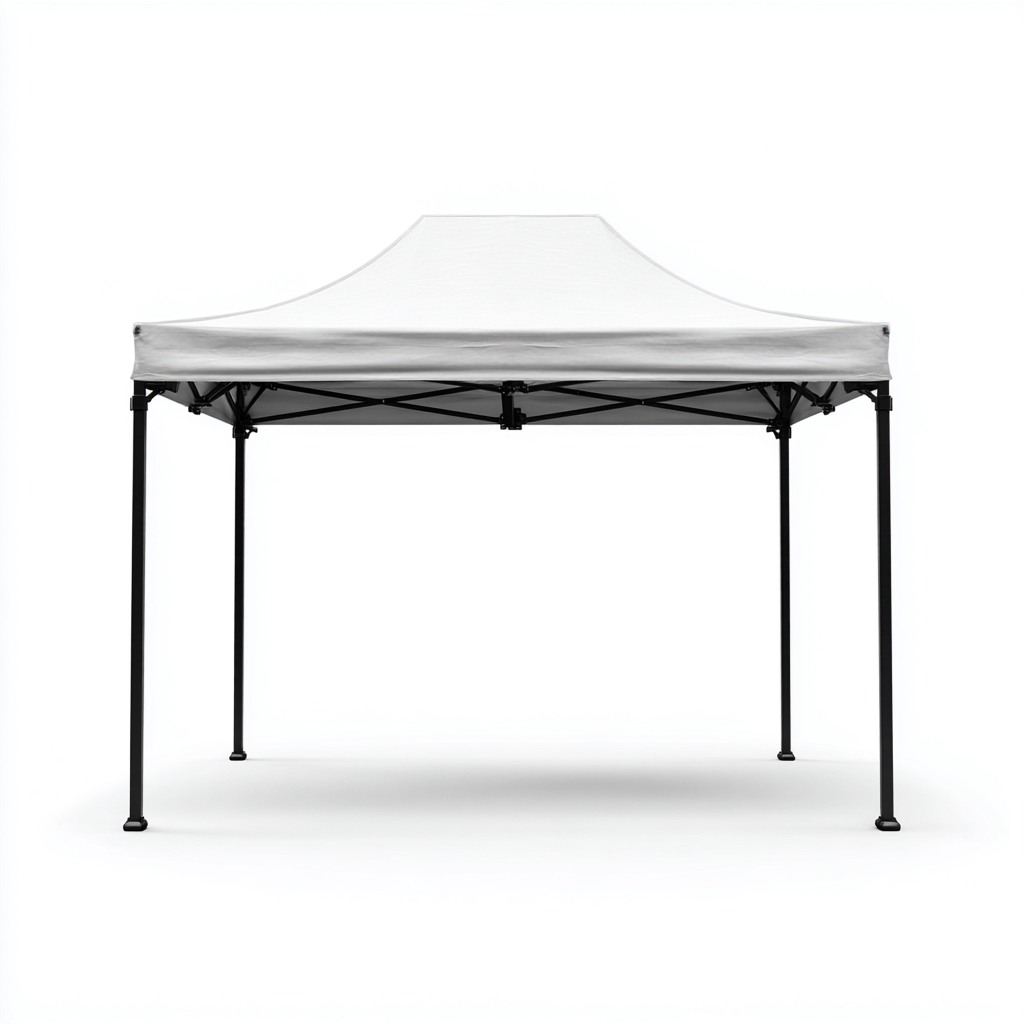 Tonnelle de jardin en acier avec toit en tissu 280x280x250 cm - blanc - design pliable et résistant-Homelyio