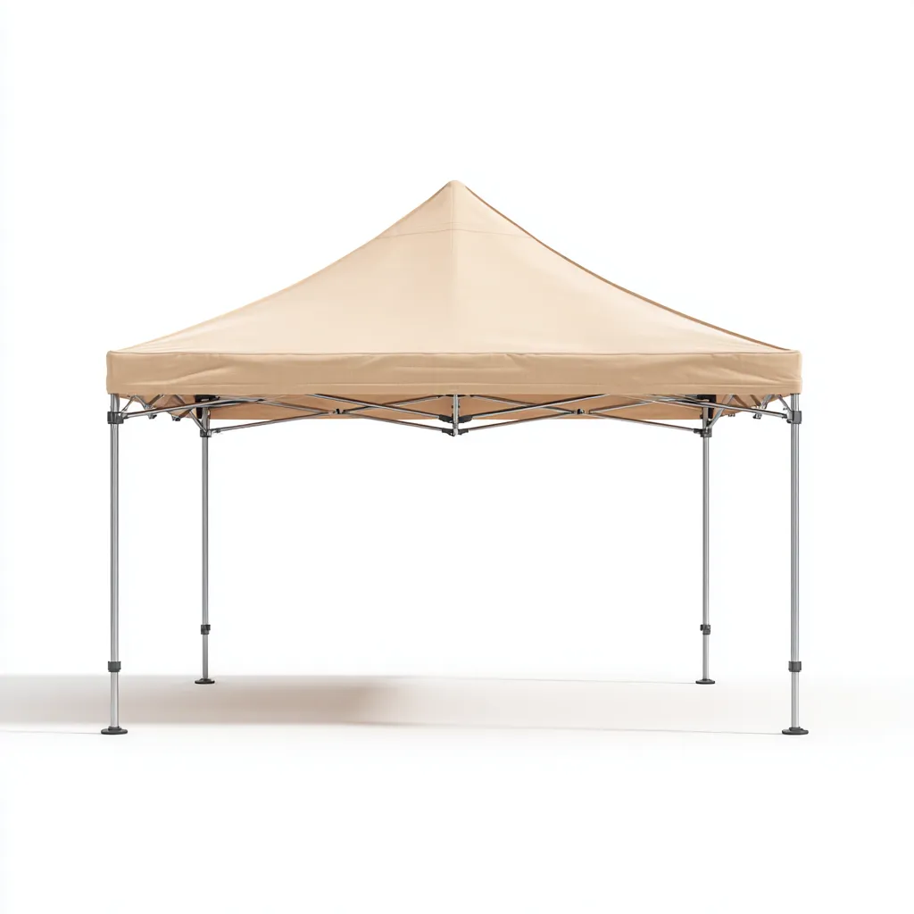 Tonnelle de jardin en aluminium et polyester 300x300x260 cm - beige - pliable et imperméable-Homelyio