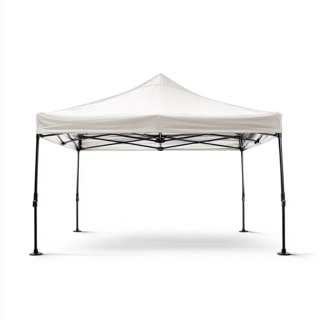 Tonnelle de jardin en acier 300x300x260 cm - blanc cassé - structure pliante robuste-Homelyio