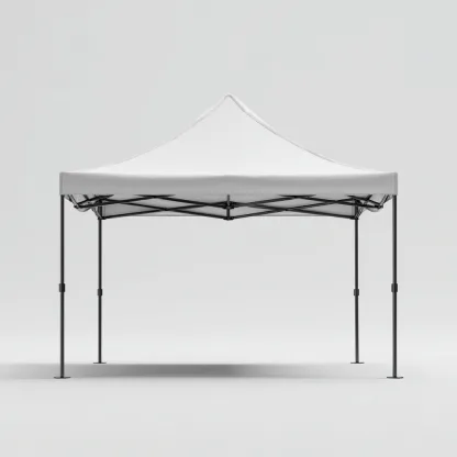 Tonnelle de jardin en acier et toile imperméable 300x300x260 cm - blanc - pliable et résistante aux intempéries-Homelyio