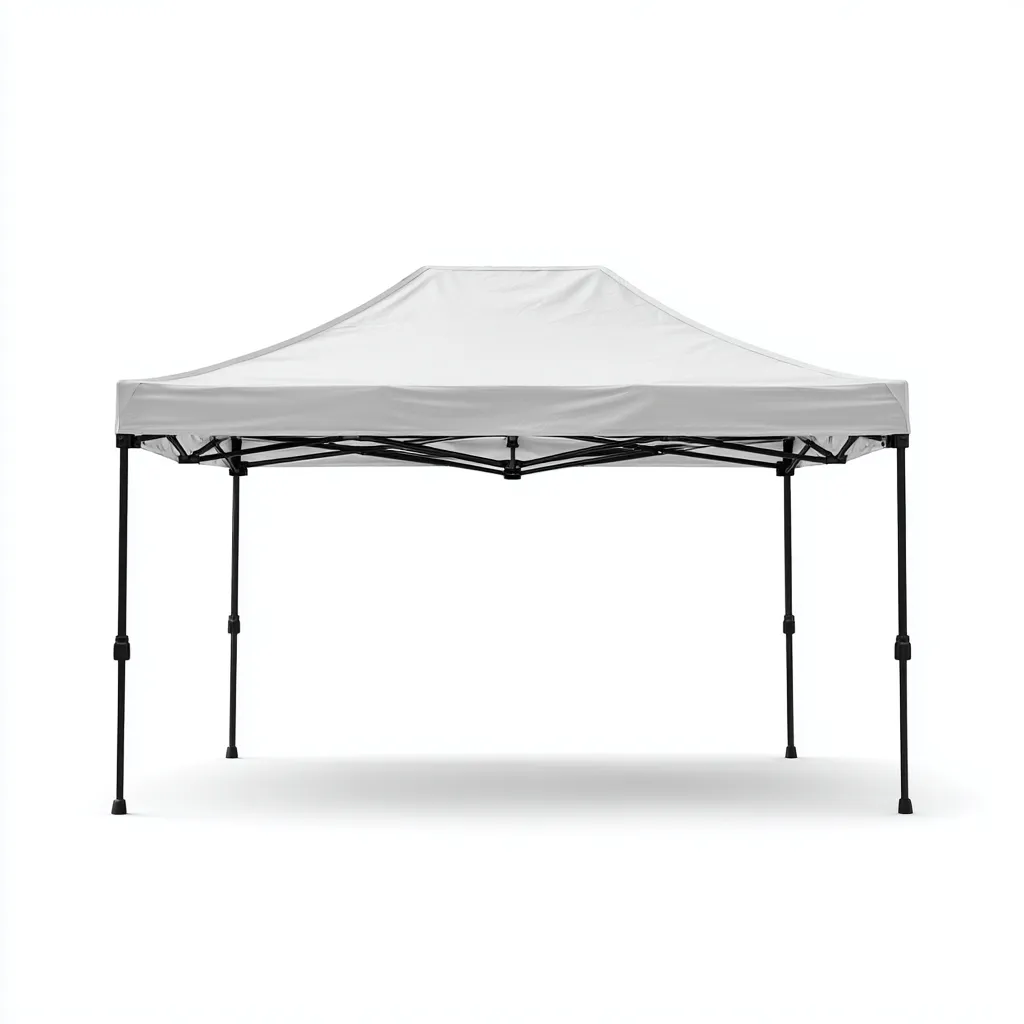 Tonnelle de jardin en acier avec toit en tissu 300x300x250 cm - blanc - design pliable et résistant-Homelyio