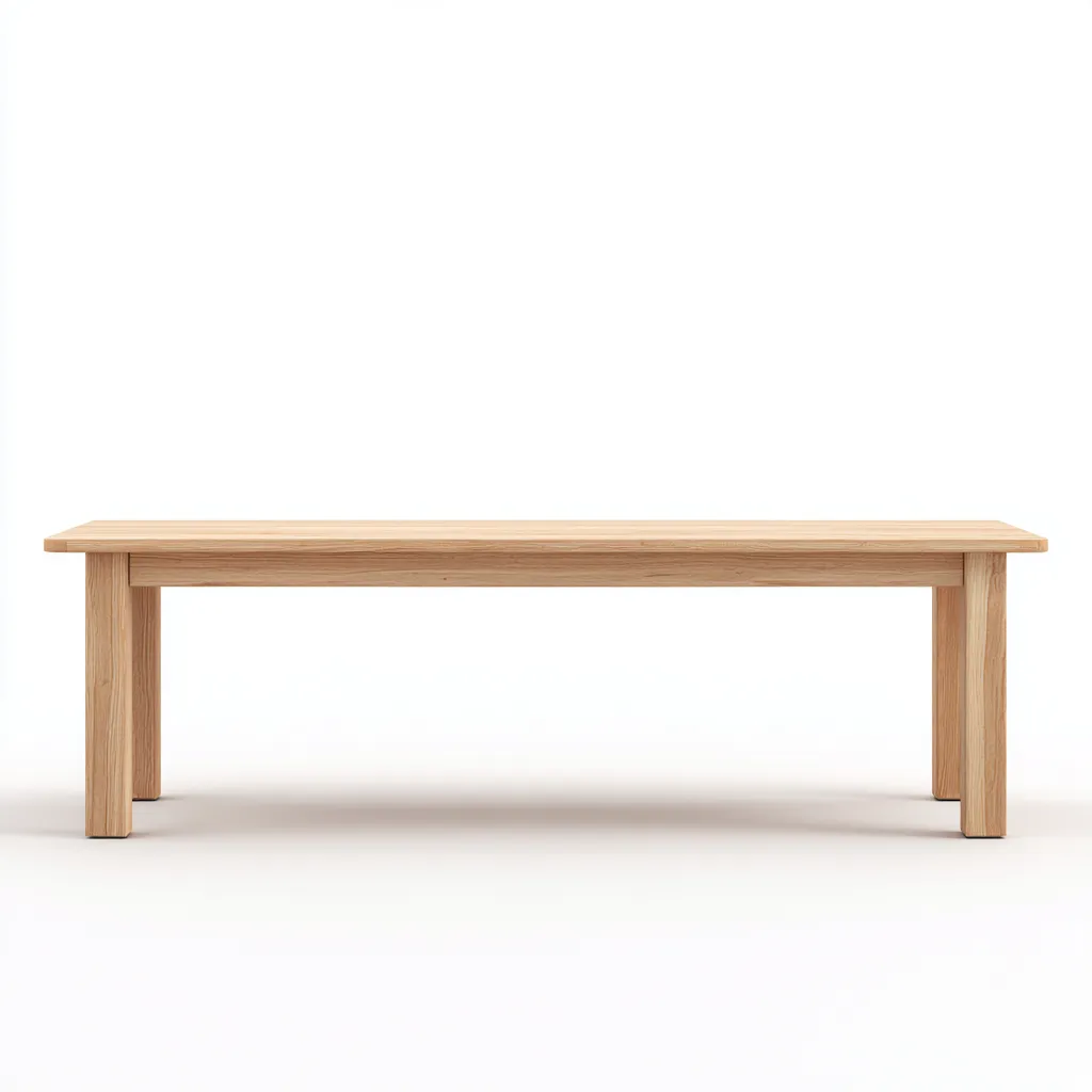 Banc de jardin en bois massif 175x40x45 cm - bois naturel - style contemporain-Homelyio