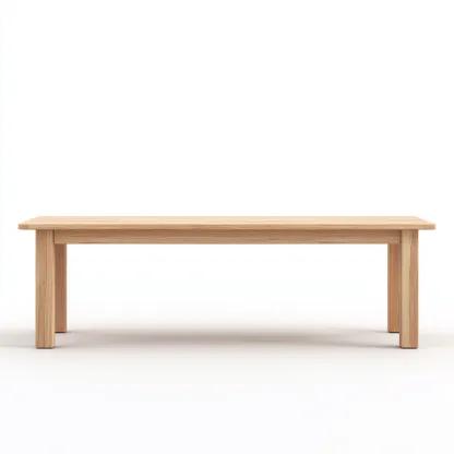 Banc de jardin en bois massif 175x40x45 cm - bois naturel - style contemporain-Homelyio