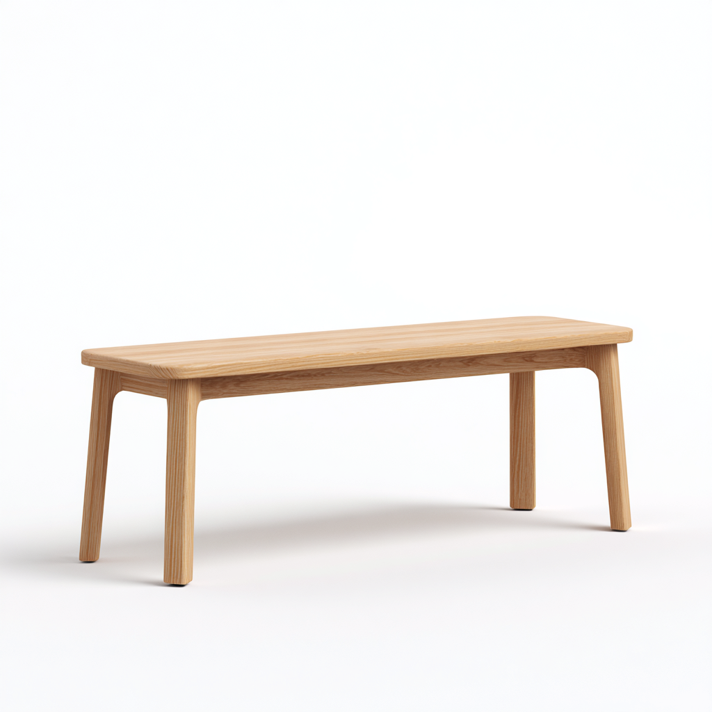 Banc de jardin en bois massif 165x38x45 cm - couleur bois naturel - design scandinave pour extérieur-Homelyio