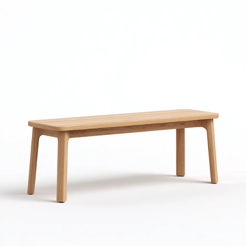 Banc de jardin en bois massif 165x38x45 cm - couleur bois naturel - design scandinave pour extérieur-Homelyio