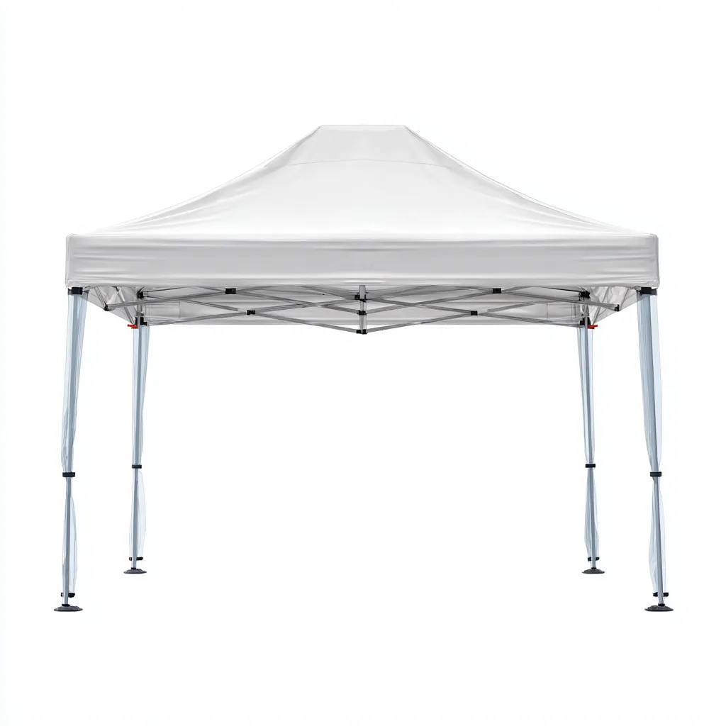 Tonnelle de jardin en acier avec toit en tissu 320x320x260 cm - gris clair - design pliable et imperméable-Homelyio