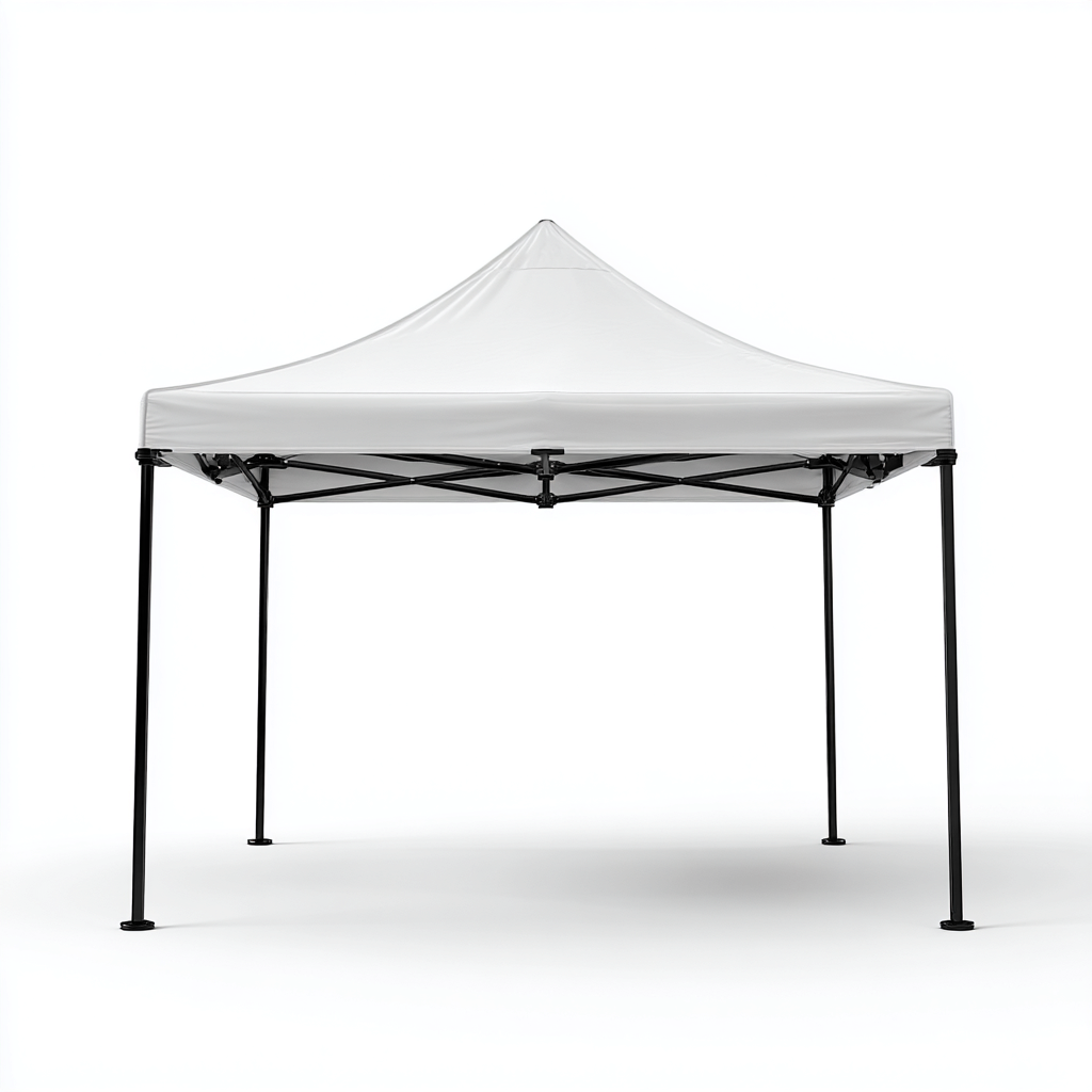Tonnelle de jardin en acier et polyester 300x300x255 cm - blanc - pliable et imperméable-Homelyio