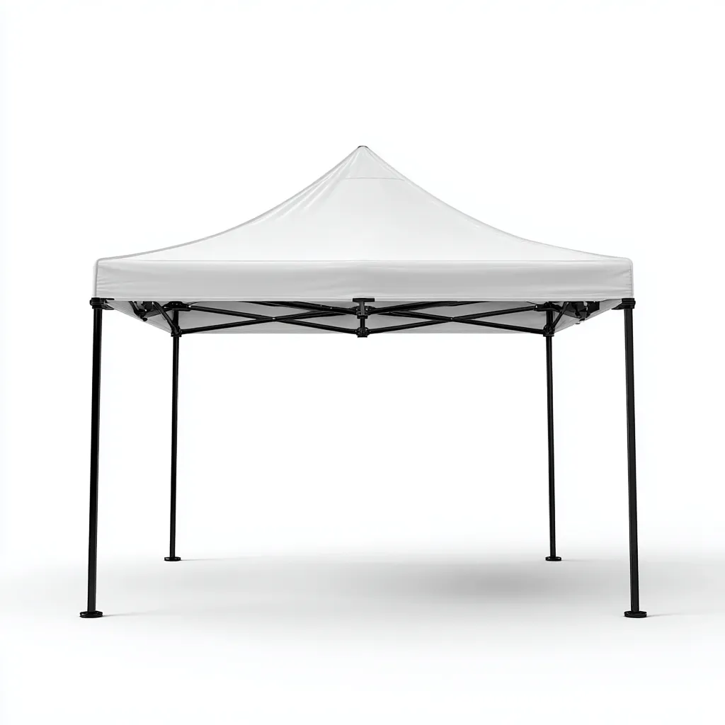 Tonnelle de jardin en acier et polyester 300x300x255 cm - blanc - pliable et imperméable-Homelyio