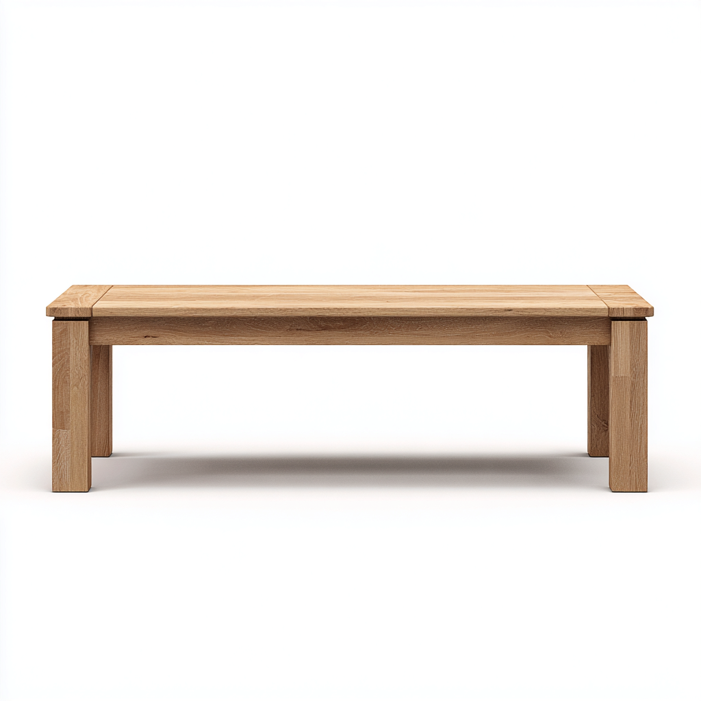 Banc de jardin en bois massif 170x40x45 cm - couleur bois naturel - style rustique pour extérieur-Homelyio