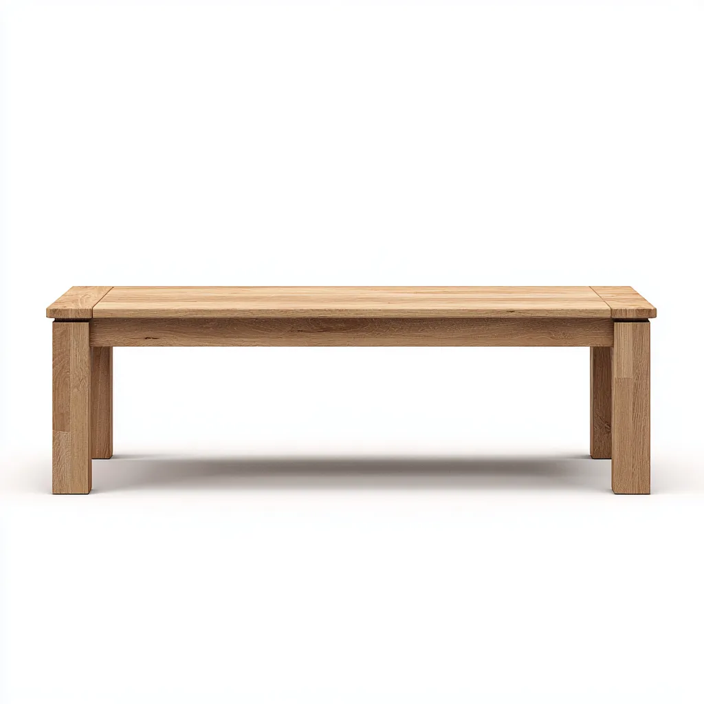 Banc de jardin en bois massif 170x40x45 cm - couleur bois naturel - style rustique pour extérieur-Homelyio
