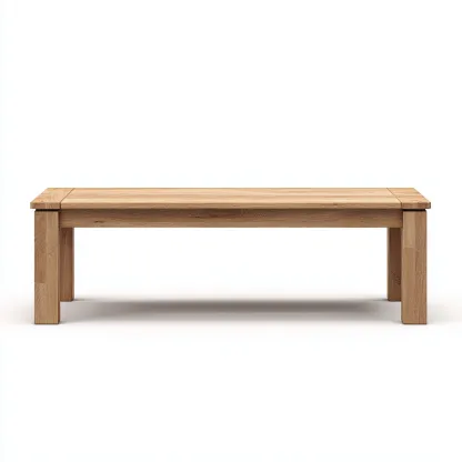 Banc de jardin en bois massif 170x40x45 cm - couleur bois naturel - style rustique pour extérieur-Homelyio