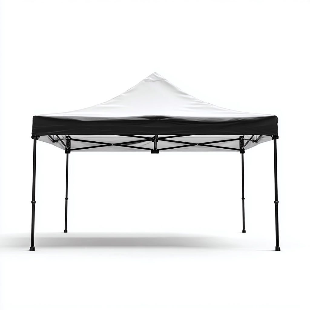 Tonnelle de jardin en acier 300x300x260 cm - noire/blanche - usage jardin - structure pliante imperméable-Homelyio