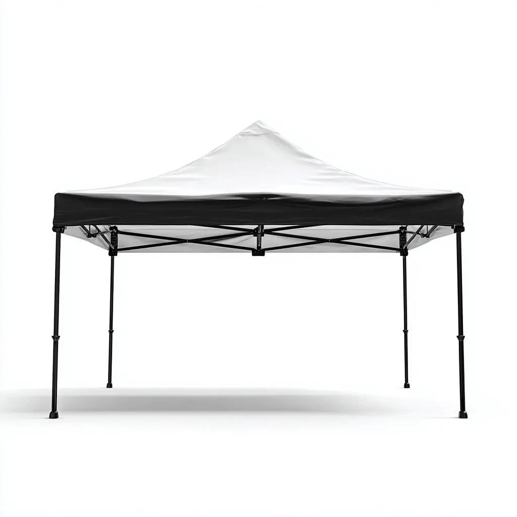 Tonnelle de jardin en acier 300x300x260 cm - noire/blanche - usage jardin - structure pliante imperméable-Homelyio