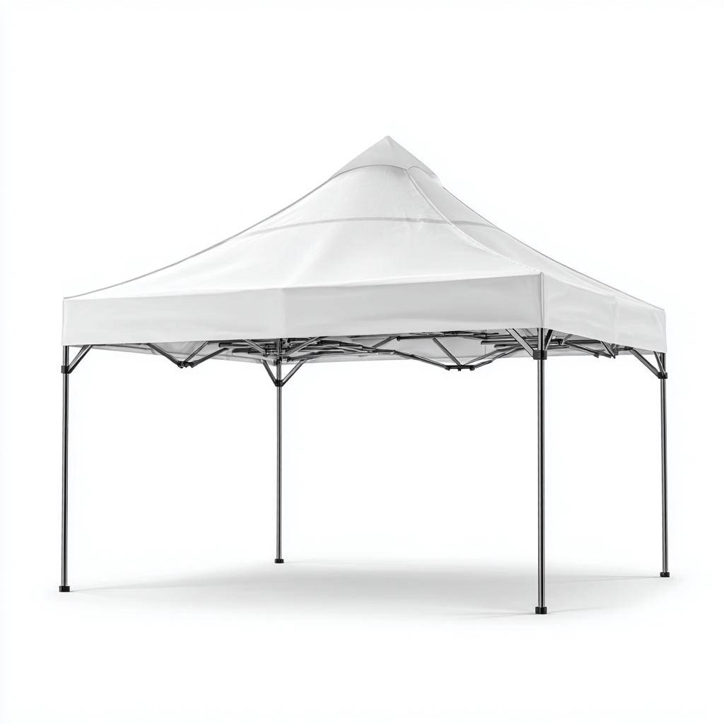 Tonnelle de jardin en acier 300x300x260 cm - blanche - usage jardin - structure pliante imperméable-Homelyio