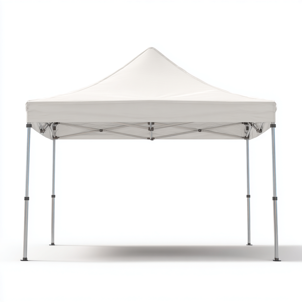 Tonnelle de jardin en aluminium 300x300x260 cm - blanc cassé - structure pliante légère-Homelyio