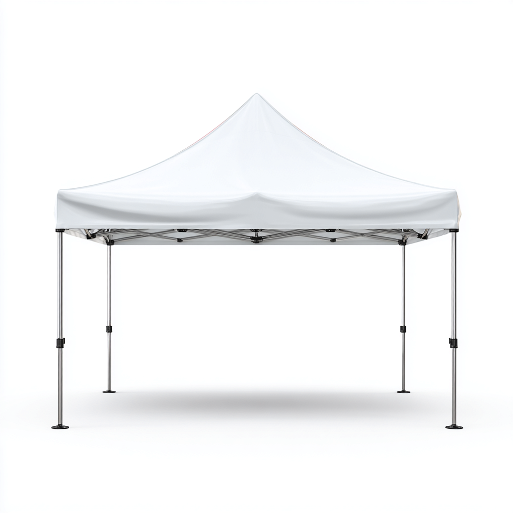 Tonnelle de jardin pliable en aluminium avec toit en toile polyester 300x300x260 cm - blanc - légère et résistante aux intempéries-Homelyio