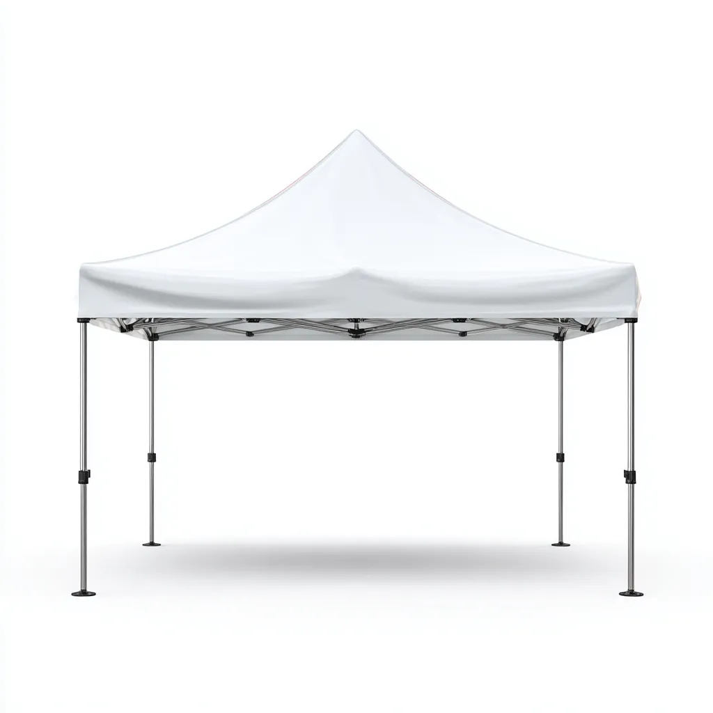 Tonnelle de jardin pliable en aluminium avec toit en toile polyester 300x300x260 cm - blanc - légère et résistante aux intempéries-Homelyio
