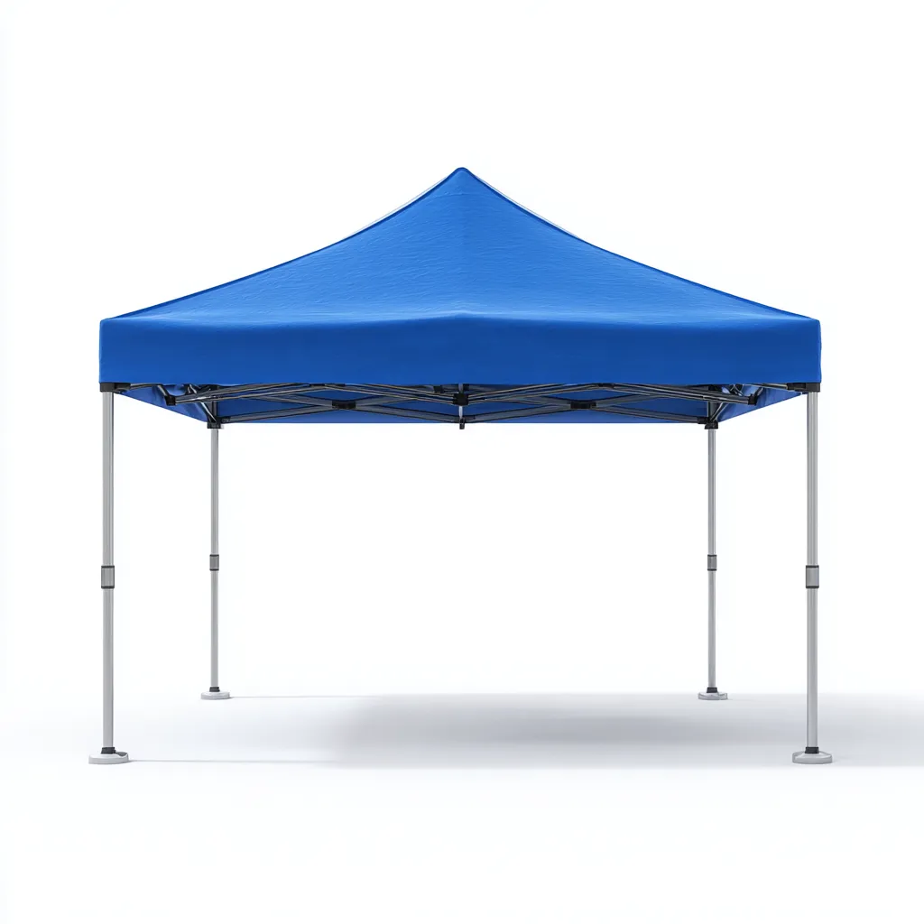 Tonnelle de jardin en aluminium avec toit en tissu 300x300x260 cm - bleu - design pliable et stable-Homelyio