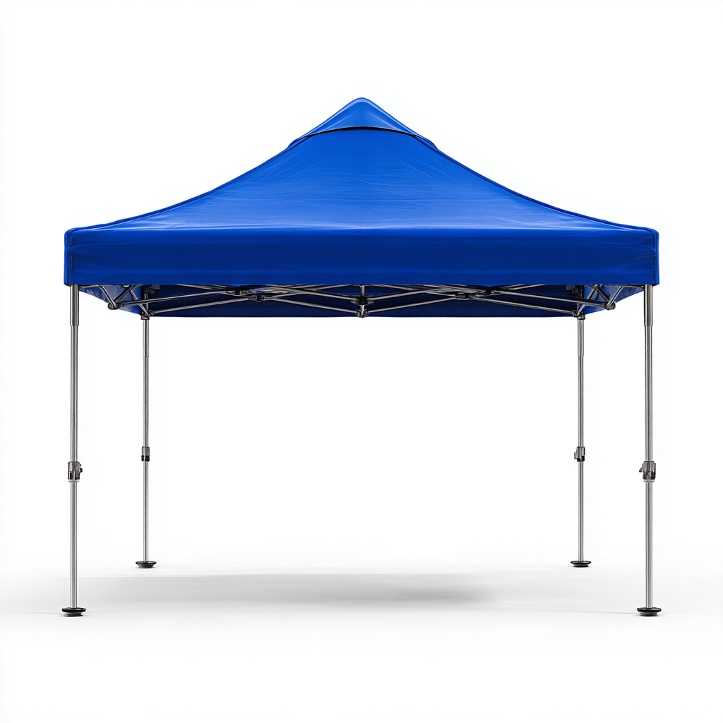 Tonnelle de jardin en aluminium et polyester 350x300x265 cm - bleu foncé - pliable et imperméable-Homelyio