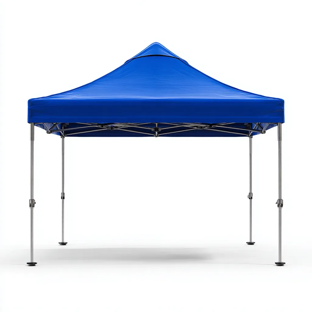 Tonnelle de jardin en aluminium et polyester 350x300x265 cm - bleu foncé - pliable et imperméable-Homelyio