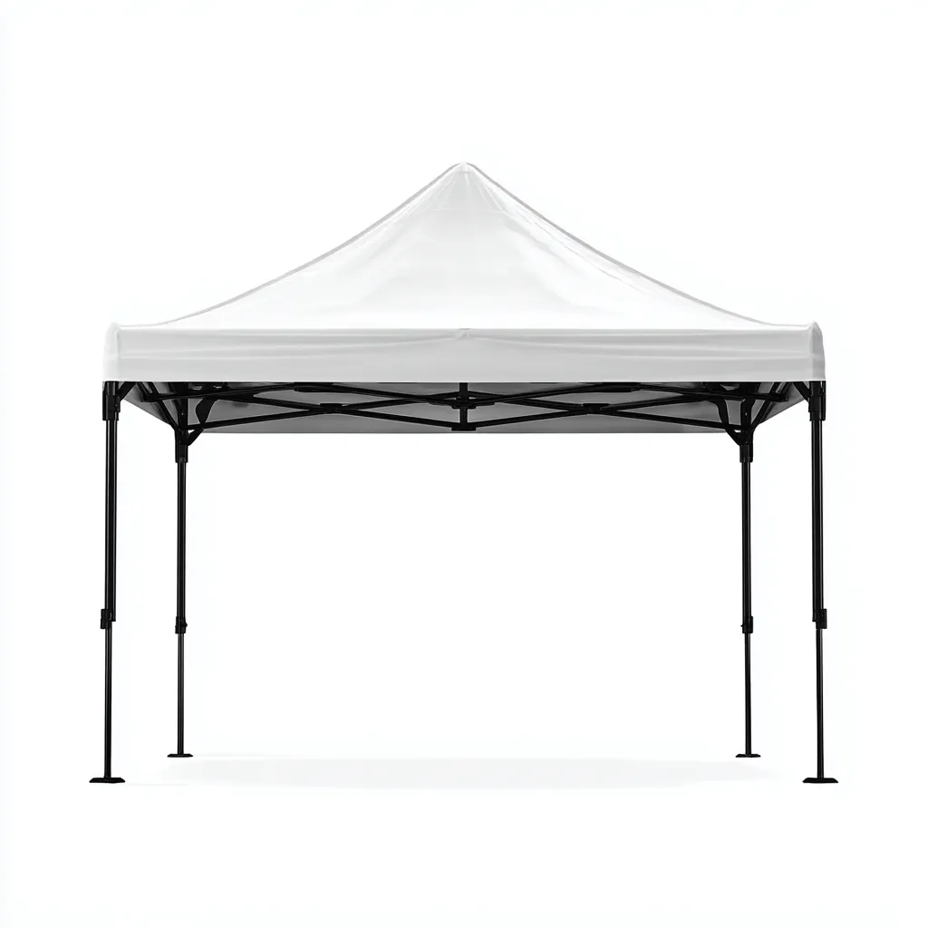 Tonnelle de jardin en acier avec toit en tissu 300x300x260 cm - blanc - design pliable et durable-Homelyio