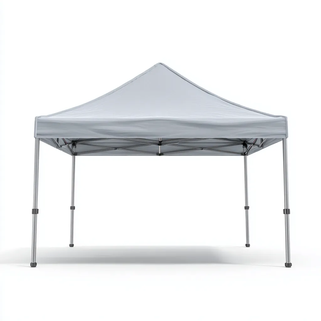 Tonnelle de jardin en acier 300x300x260 cm - gris - structure pliante robuste-Homelyio