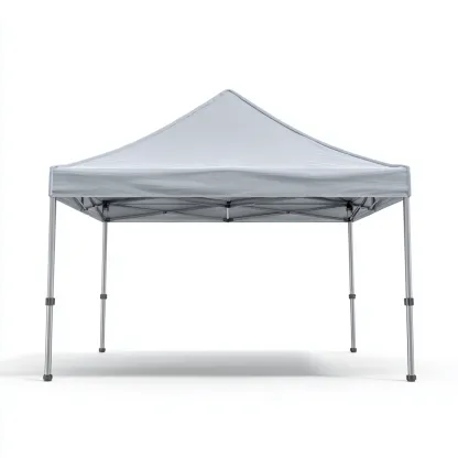Tonnelle de jardin en acier 300x300x260 cm - gris - structure pliante robuste-Homelyio