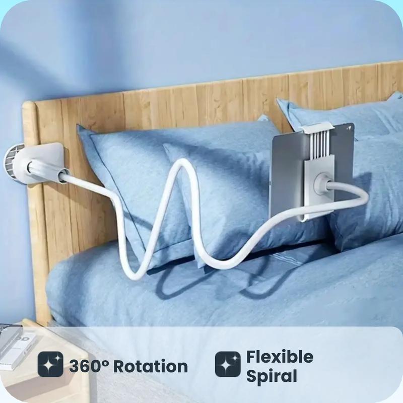 360-Degree Rotating Tablet & Phone Stand – Adjustable Bedside Holder 📱🛏️