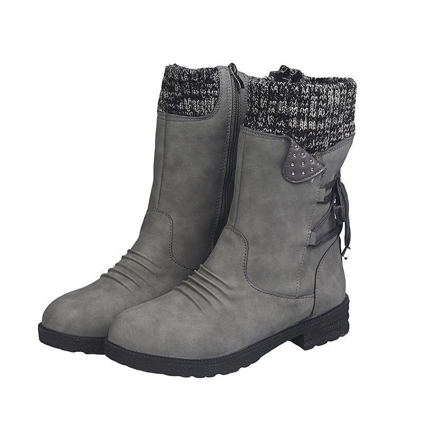 (⏳NOW ON: 70% OFF Sale! 🔥)Women’s Winter Warm Plush Boots – Strap Design, Plus Size, Waterproof, Soft Lightweight Anti-Slip Sole
