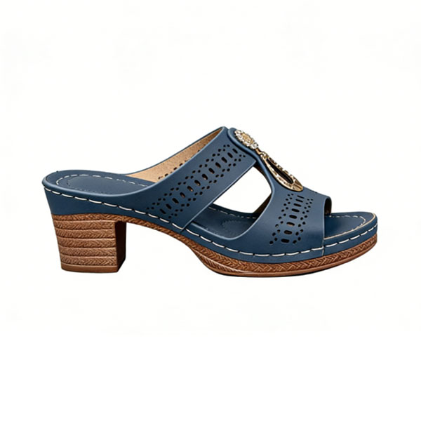 Orthopedic Rhinestones Heel Sandals