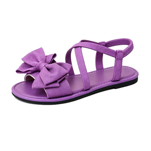 Casual Bow Strap Sandals – No-Fuss Slip-On & Arch Support