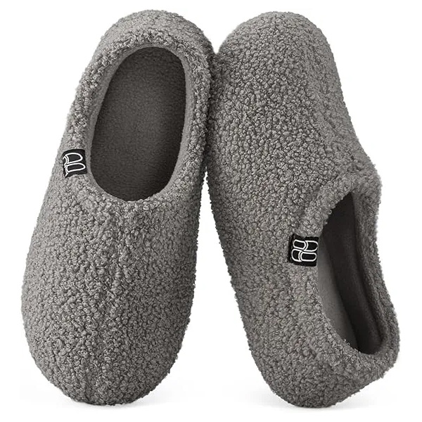 (⏳NOW ON: 50% OFF Sale! 🔥)Women's Fuzzy Curly Fur Memory Foam Loafer Slippers with Polar Fleece Lining